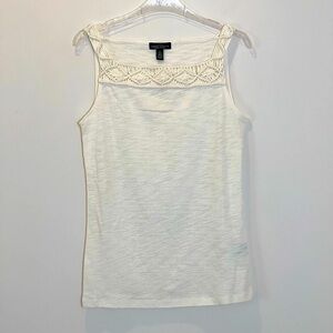 Ralph Lauren Jeans Co. Size Small Sleeveless Top Cotton Ivory